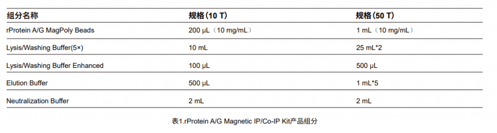 rProtein A/G Magnetic IP/Co-IP Kit插圖